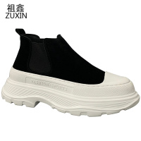 祖鑫男鞋2021新款秋季松糕鞋男厚底增高一脚蹬男士休闲鞋百搭潮流单鞋