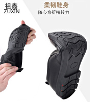 祖鑫男士皮鞋真皮新款2021秋季软底商务休闲鞋潮流透气中年爸爸鞋子男