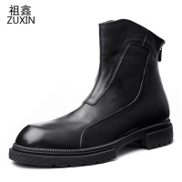 祖鑫2021马丁靴男鞋冬季加绒保暖棉鞋高帮潮鞋皮靴工装靴英伦男短靴雪地靴