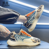 祖鑫男鞋秋季2021新款爆米花椰子国潮运动青少年休闲跑步飞织老爹潮鞋
