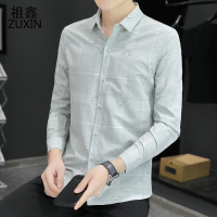 祖鑫2021男士长袖衬衫秋季新款潮流宽松休闲男装上衣帅气秋装衣服外套