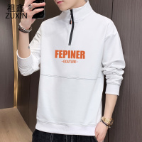 祖鑫2021春秋装卫衣男新款半高立领无帽帅气外穿秋衣服长袖潮牌打底衫