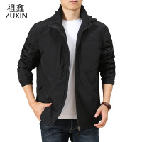 祖鑫2021秋衣外套男春秋宽松休闲衣服大码男装中年男士春装上衣夹克男秋冬
