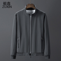 祖鑫2021中年夹克男装立领薄款春秋季男士户外运动休闲上衣宽松爸爸装外套