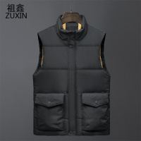 祖鑫2021中老年秋冬马甲男加绒加厚棉背心中年男士坎肩保暖衣爸爸冬装外套