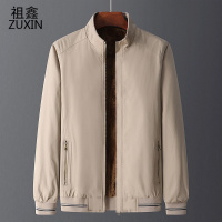 祖鑫2021爸爸春装外套立领中年人休闲外衣40岁50中老年纯棉夹克男春秋男装