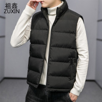 祖鑫2021坎肩背心马甲男士秋冬季韩版潮流无袖羽绒棉衣服宽松工装马夹外套