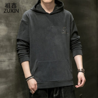 祖鑫2021男生长袖卫衣春秋新款潮流ins潮牌宽松青年学生休闲连帽上衣