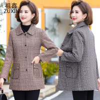 祖鑫2021妈妈春秋装外套女40岁气质上衣新款中老年女装秋冬中长款风衣