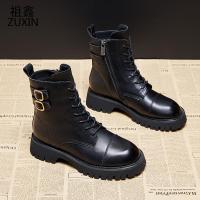 祖鑫2021马丁靴女鞋年新款秋款真皮靴子春秋单靴时尚短靴ins潮英伦风