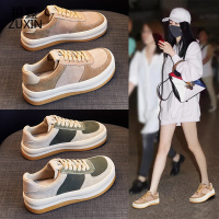 祖鑫2021女鞋年新款早秋款厚底松糕板鞋子ins潮运动休闲春秋单鞋