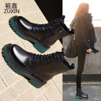 祖鑫2021马丁靴女鞋年新款秋冬款真皮靴子秋季短靴英伦风春秋单靴