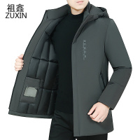 祖鑫2021冬季新款棉衣中老年人男装加厚外套爸爸装保暖棉袄子连帽羽绒棉服