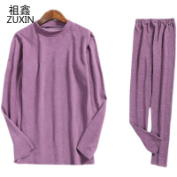 祖鑫2021奶奶秋衣秋裤德绒妈妈套装睡衣老太太保暖内衣老年人冬装女打底衫
