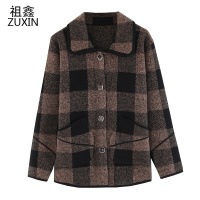 祖鑫2021中老年女装妈妈冬装毛衣针织衫开衫奶奶装衣服秋装老太太上衣外套