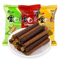 旺仔黑白配夹心卷多口味饼干约儿童休闲食散装批发 椰奶味500g(约15包)