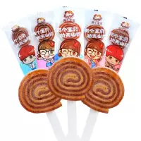 两个宝贝夫山楂卷支 棒棒糖卷 果丹皮宝宝儿童食品网红小吃 混合口味30支
