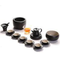 卡丝拉狄品牌功夫茶具套装整套复古陶瓷茶壶茶杯日式粗陶禅茶道办公室家用
