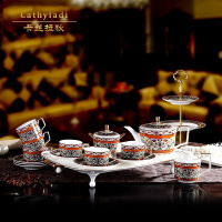卡丝拉狄品牌英式下午茶杯套装骨瓷茶具陶瓷杯具茶壶咖啡具整套礼水杯