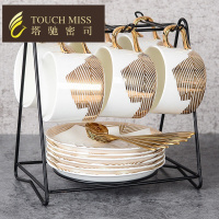 咖啡杯套装简约高档下午茶家用红茶杯礼盒装