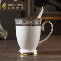 骨瓷咖啡杯手工描金茶杯欧式马克杯下午茶茶具