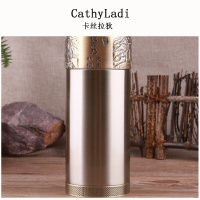 紫砂保温杯高档男士女水杯子内胆直身茶杯办公礼品杯定制刻字