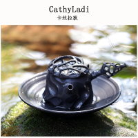 山水间 隐士茶壶 景德镇手工陶瓷茶器中式创意功夫茶日式收藏级