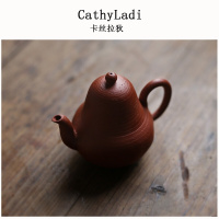 潮州手拉壶 单丛工夫泡功夫茶器皿 思亭壶 手工紫砂泡茶壶梨壶