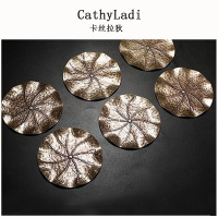 IKXO品牌铜制茶杯垫复古金属隔热杯垫壶垫日式茶杯托茶碟茶道配件