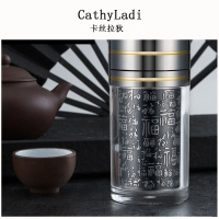 银杯子999纯银足银内胆雪花银水杯袖珍小茶杯复古浮便携