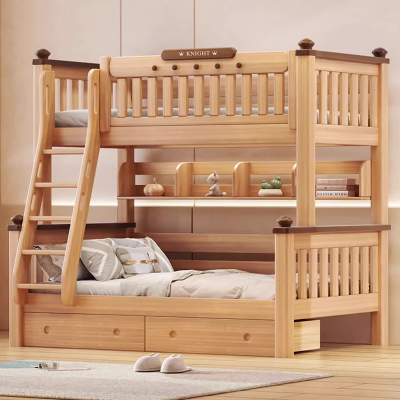 兰秀家居 全实木上下床双层床两层平行床小户型双人子母床上下铺儿童床