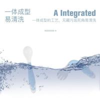 宝宝勺子学吃饭训练儿童弯头饭勺歪头餐具婴儿硅胶叉子软勺可弯曲[3月16日发完]