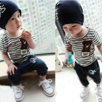 男童夏装2019新款 儿童套装洋气帅宝宝童装女孩季两件套短袖T恤潮