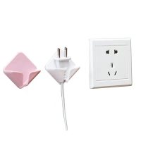 炎禹 免打孔插头挂钩粘贴式电源线插座 5个装