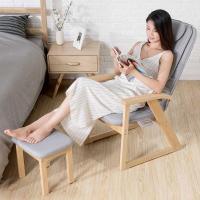 志高(CHIGO)按摩椅家用全身小型迷你简易折叠电动靠垫背部腰部颈椎多功能 浅灰色