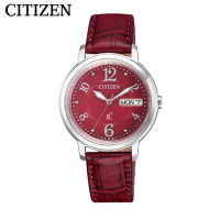 国行 西铁城(CITIZEN)光动能星期日期显示热情红休闲时尚简约风颜值女表EW2420-00WB