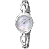 国行 西铁城CITIZEN手表女光动能天然贝母表盘防水女表EX1430-56D