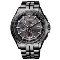 国行 西铁城(CITIZEN) 手表光动能多局电波多功能霸气商务休闲男表AT9097-54E