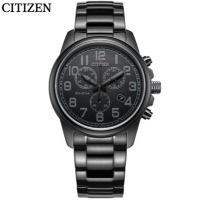 国行 西铁城(CITIZEN) 手表光动能日显不锈钢覆BIP表带时尚商务男表 AT0205-52E