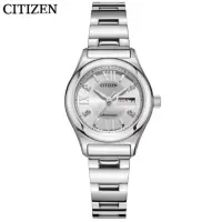 国行 西铁城(CITIZEN) 手表2020夏季新款自动机械日星双显不锈钢表壳表带时尚商务女表 PD7160-51AB