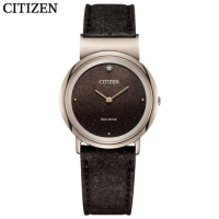 国行 西铁城 CITIZEN 手表 光动能 L系列 舒博钛™镀樱花粉色表壳镶钻表盘时尚休闲女表 EG7072-19X