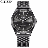 国行 西铁城 CITIZEN 手表 自动机械不锈钢编织表带日期显示时尚商务男士手表 NH8397-80HB