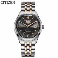 国行 西铁城 CITIZEN 手表 自动机械不锈钢间金表带日期显示时尚商务男士手表 NH8394-70HB