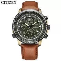 国行 西铁城 CITIZEN 手表 PROMASTER系列舒博钛皮带光动能电波万年历商务休闲男表 AT8194-11X