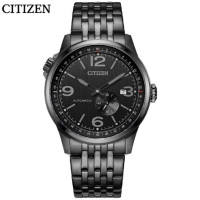 新品 国行西铁城(CITIZEN)手表 FF系列自动机械日期显示黑盘钢带时尚商务男表NJ0147-85E