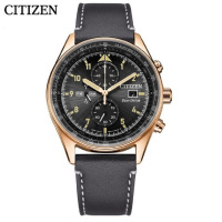 新品 国行西铁城(CITIZEN)手表 FF系列光动能小牛皮表带日期显示时尚商务男表CA0773-15E