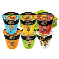统一汤达人方便面杯装整箱多口味混搭组合12杯罗宋汤日式豚骨拉面 多口味混合
