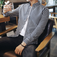 富贵鸟 衬衫男士2020新款长袖外套上衣休闲衬衣男装