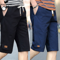 【1/2件装可选】富贵鸟 95%以上棉男士夏季休闲五分裤修身短裤