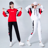 [舞程线]广场舞服装2020春夏新款运动套装鬼步舞服装曳步舞卫衣运动休闲套装